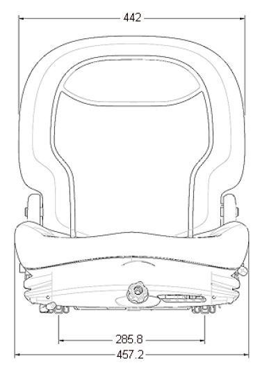 Terex Dumper Seat - Top rated seat! 1584-1260 1748-1248 Mecalac / Milsco Ce200 - Image 4