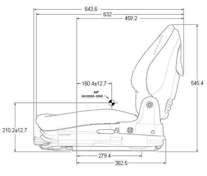 Terex Dumper Seat - Top rated seat! 1584-1260 1748-1248 Mecalac / Milsco Ce200 - Image 5