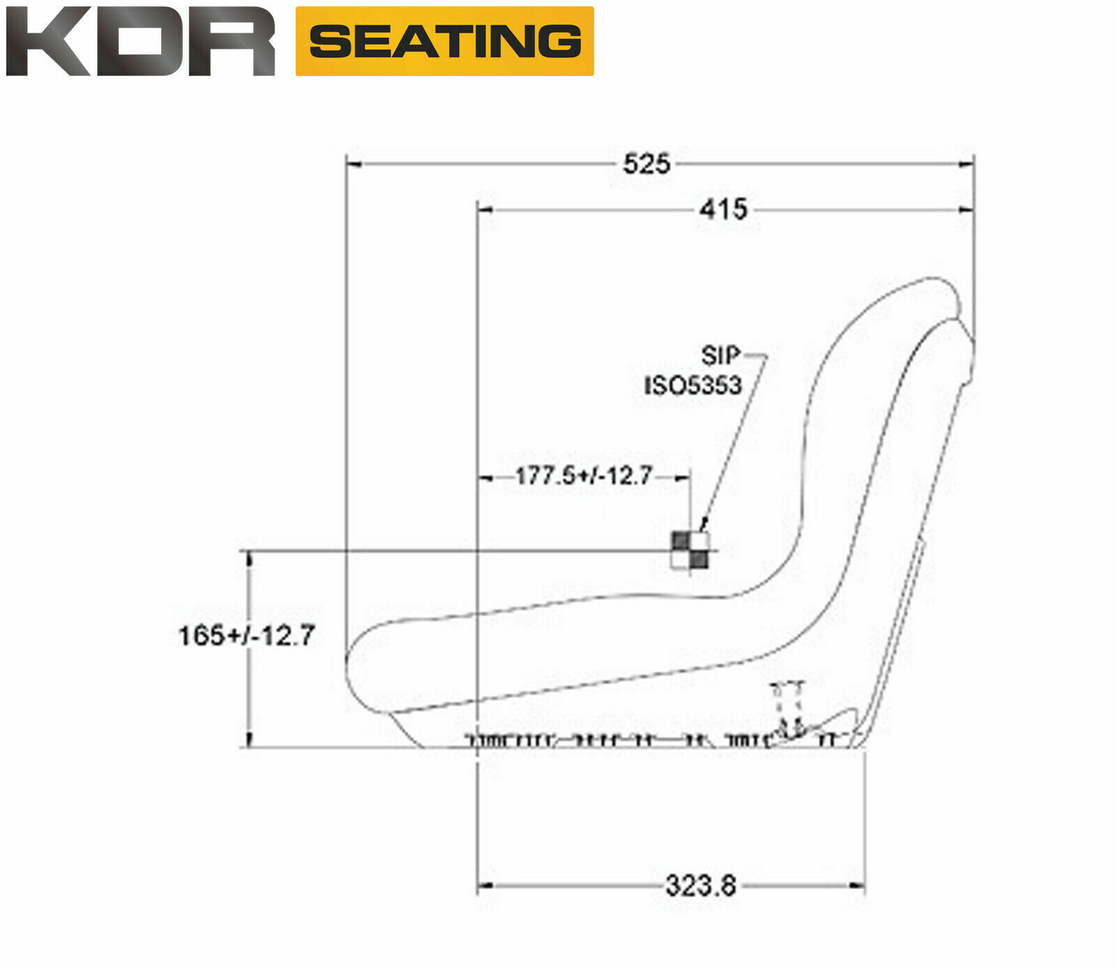 Milsco XB150 Black Seat – Genuine! JCB John Deere Caterpilllar - Image 7