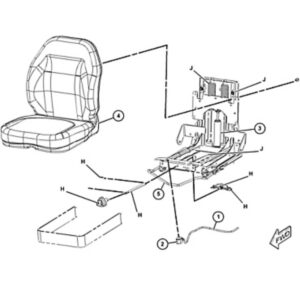 cat 219-4380 seat cushion